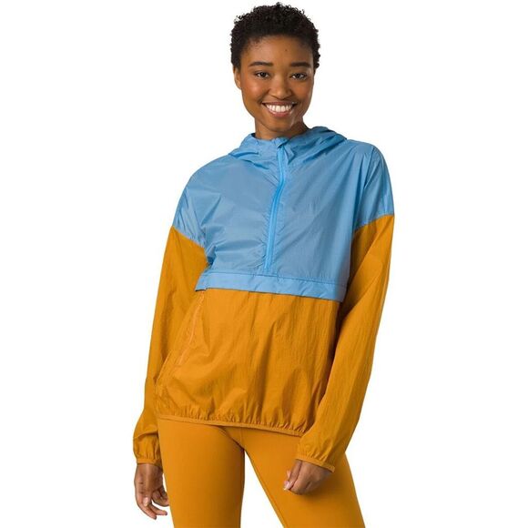 NWT$110 Prana Womens Colorblock Packable Whistler Anorak Windbreaker Small - Picture 1 of 10